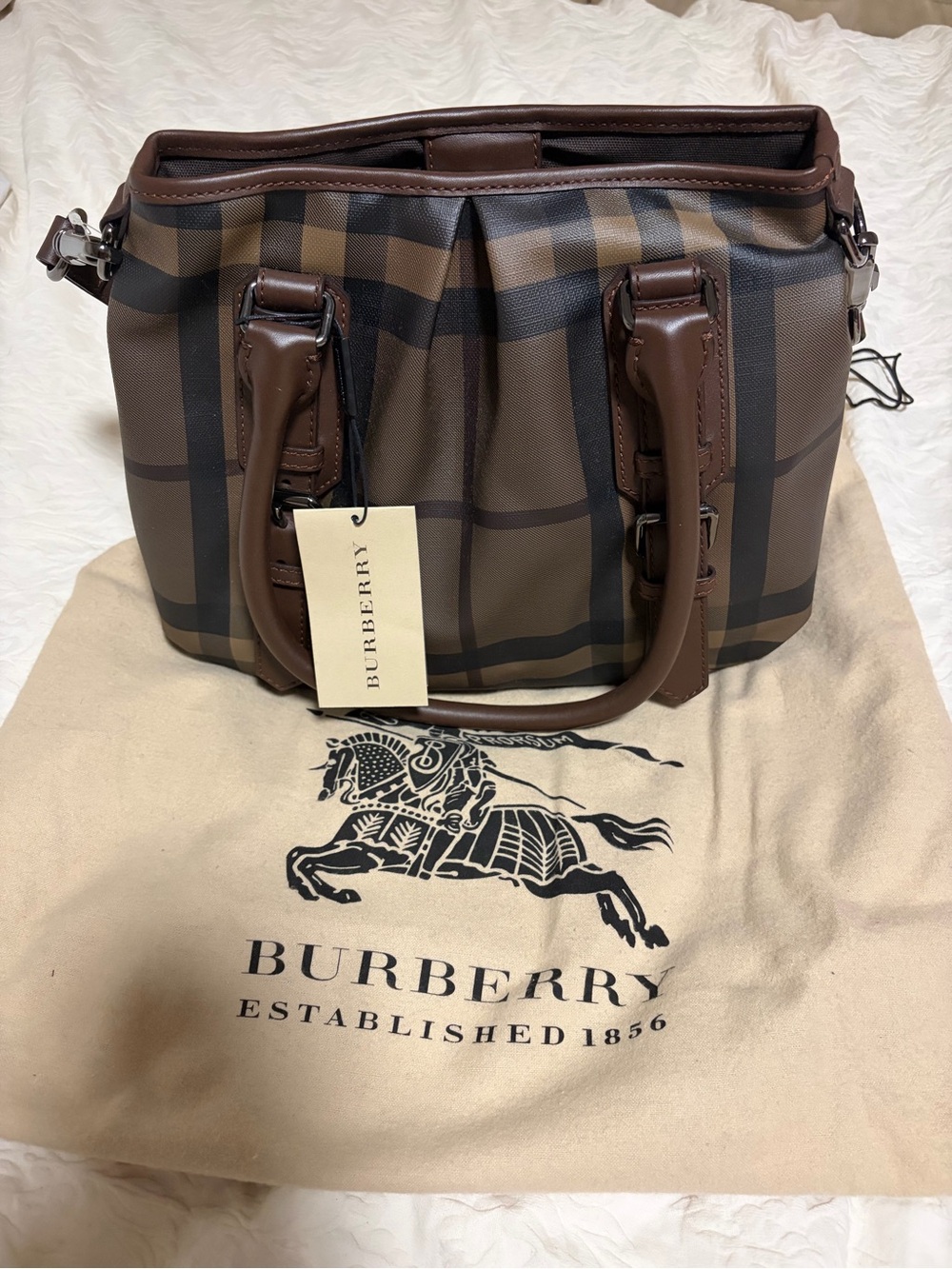 Burberry Smoked Check Northfield Tote